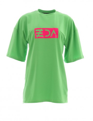 Tricou oversized cu logo EDA - Verde - byEDA