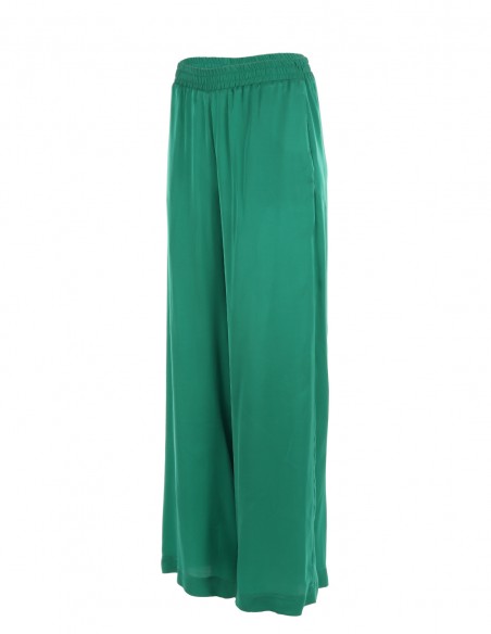 Pantaloni vaporosi de vara - Verde - byEDA