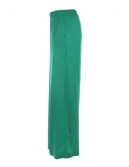 Pantaloni vaporosi de vara - Verde - byEDA