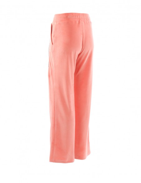 Pantaloni de catifea - byEDA - Roz pal
