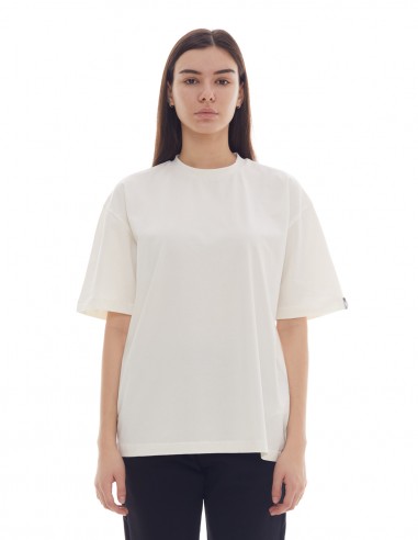 Tricou oversized din bumbac - Off white - byEDA