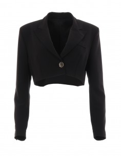 Sacou crop lejer - byEDA - Turcoaz